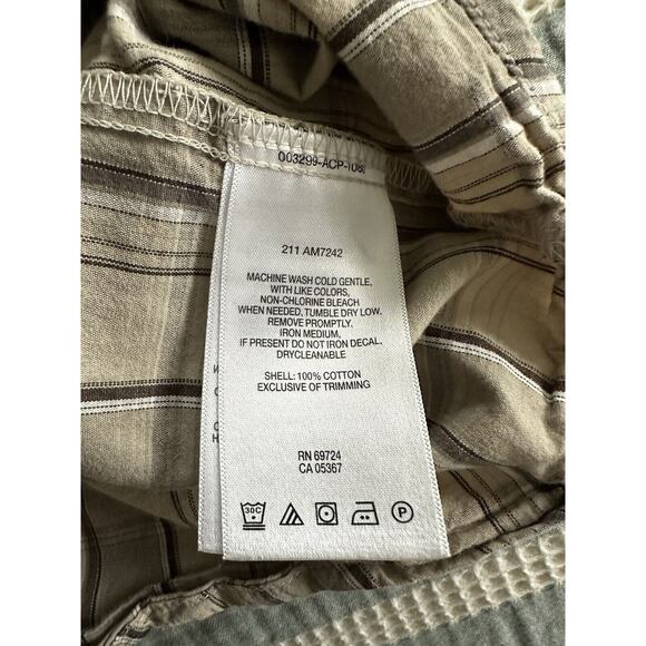 Columbia Men's Tan Plaid Cotton Button-Down Shirt Medium - Picture 6 of 6